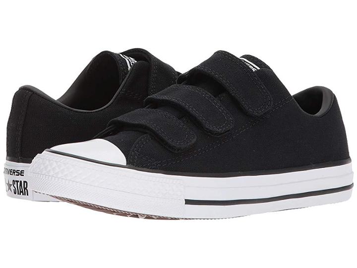 Converse Chuck Taylor(r) All Star Canvas 3v Ox (black/black/white) Women's Classic Shoes