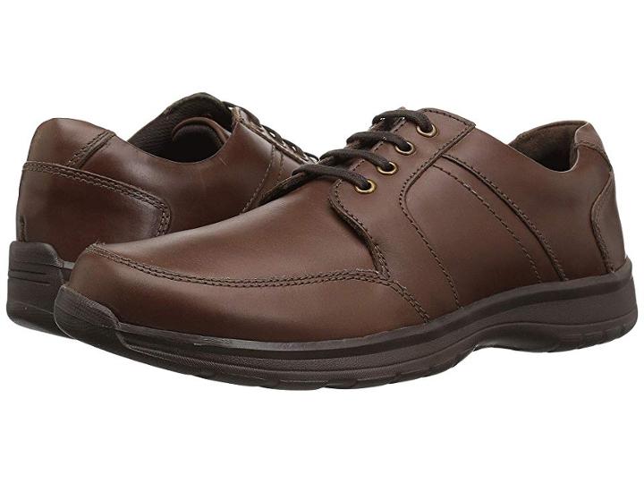 Hush Puppies Leader Henson (dark Brown Leather) Men's Lace Up Casual Shoes