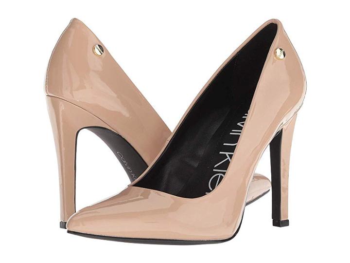 Calvin Klein Brady (desert Sand Patent) High Heels