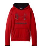 Under Armour Kids Sg Armour Fleece Solid Big Logo Hoodie (big Kids) (red/black/graphite) Boy's Sweatshirt