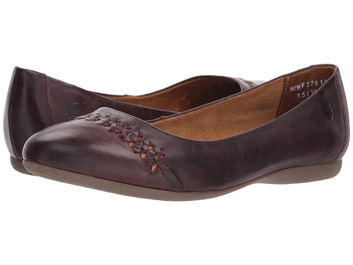 Born Madeleine (purple Full Grain Leather) Women's Flat Shoes