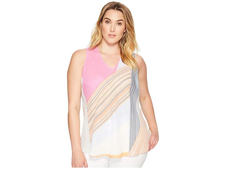 Nic+zoe Plus Size All Angles Tank Top (multi) Women's Sleeveless