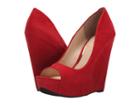Jessica Simpson Bethani (lipstick Luxe Kid Suede) Women's Wedge Shoes