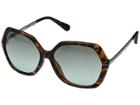 Diane Von Furstenberg Dvf639sl (matte Dark Tortoise) Fashion Sunglasses