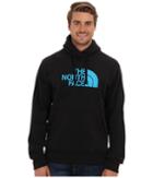 The North Face Half Dome Hoodie (tnf Black/meridian Blue) Men's Long Sleeve Pullover