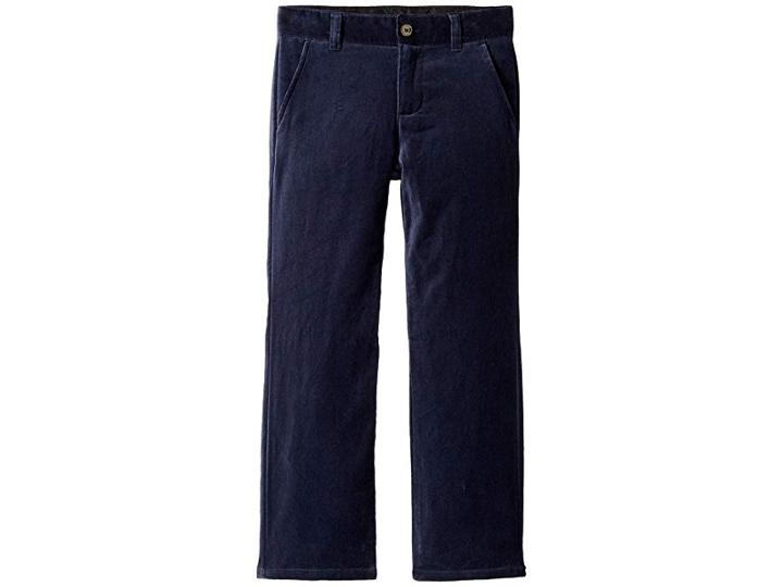 Janie And Jack Velveteen Dress Pants (toddler/little Kids/big Kids) (velveteen Blue) Boy's Casual Pants