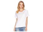 Lna Enwrap Brushed Tee (white) Women's T Shirt