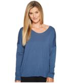 Lole Able Top (indigo Heather) Women's Sweater