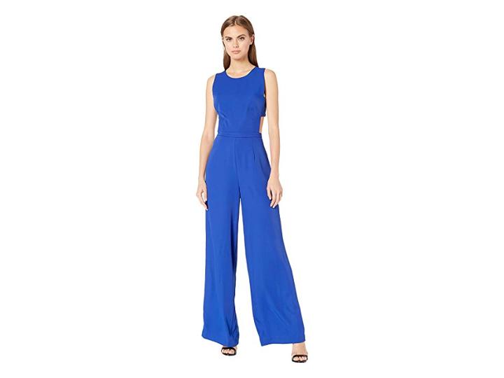 Bcbgmaxazria Rossana Cut Out Back Jumpsuit (royal Blue) Women's Jumpsuit & Rompers One Piece