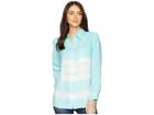 Allen Allen Tie-dye Long Sleeve Shirt (aquamarine) Women's Long Sleeve Button Up