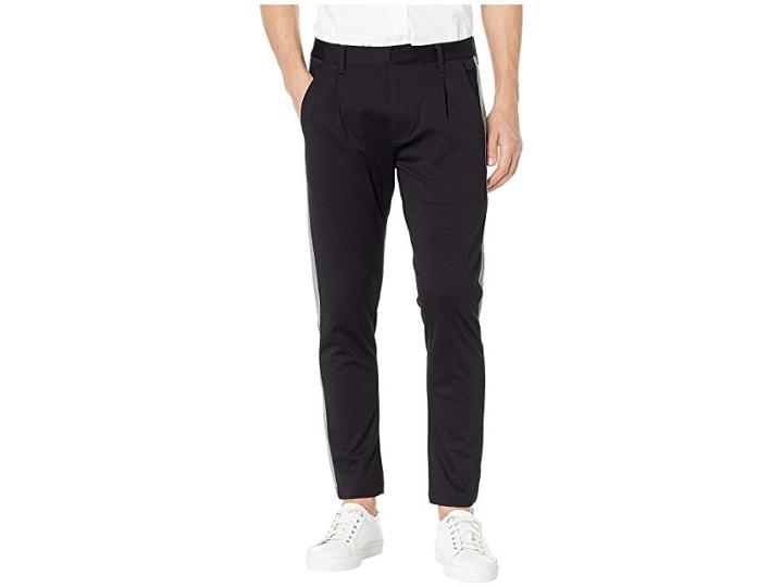 Kenneth Cole New York Madison Chino Side Stripe (black) Men's Casual Pants