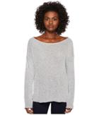 Three Dots Boucle Sweater Knit Drop Sleeve Top (night Iris) Women's Sweater