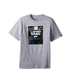 Vans Kids Print Box Tee (big Kids) (athletic Heather/peace Out Floral) Boy's T Shirt