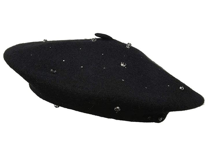 Collection Xiix Multi Stone Wool Beret (black) Berets