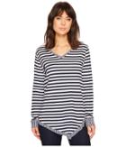 Fresh Produce Beachside Asymmetrical Tunic (moonlight Blue) Women's Long Sleeve Pullover