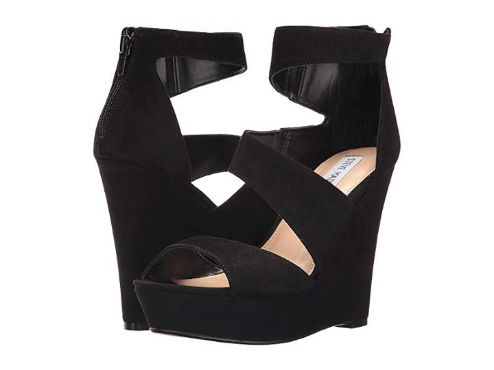Steve Madden Essex (black Suede) Women's Dress Sandals