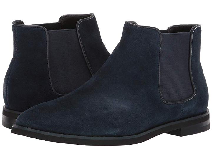 Calvin Klein Alixander (dark Navy Calf Suede) Men's Shoes