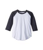 Chaser Kids Vintage Jersey Baseball Tee (little Kids/big Kids) (white/black) Boy's T Shirt