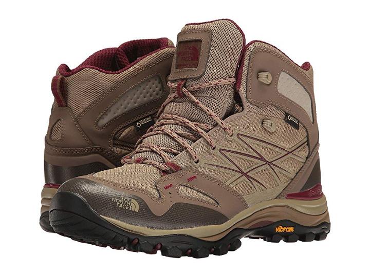 The North Face Hedgehog Fastpack Mid Gtx (dune Beige/deep Garnet Red) Women's Lace-up Boots