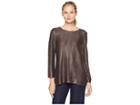 Nic+zoe Easy Edge Top (sepia) Women's Clothing