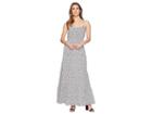 Michael Michael Kors Sleeveless Tiered Maxi Dress (black/white) Women's Dress