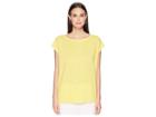 Eileen Fisher Bateau Neck Top (yarrow) Women's Short Sleeve Pullover