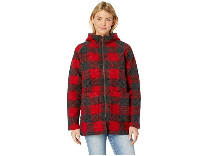 Woolrich Chilly Days Hooded Jacket (red Heather) Women's Coat