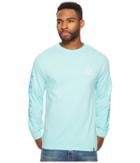 Huf Night Call Triple Triangle Long Sleeve (celadon) Men's T Shirt