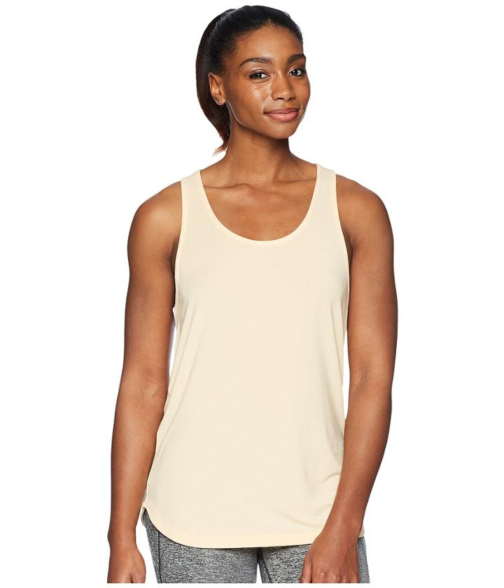Asics Flex Tank Top (apricot Ice Heather) Women's Sleeveless