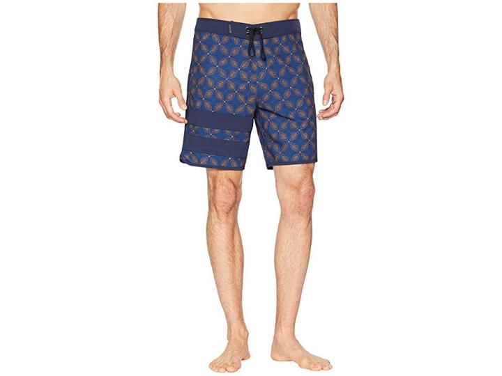 Hurley Phantom Block Party Drum Circle 18 Stretch Boardshorts (blue Force) Men's Swimwear