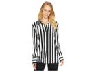 Kamalikulture By Norma Kamali Nk Shirt (3/4 Stripe) Women's Clothing