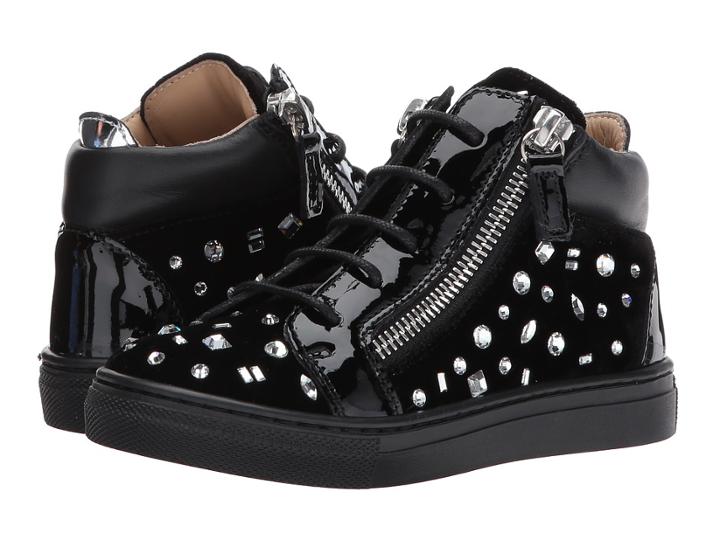 Giuseppe Zanotti Kids Veronica Sneaker (toddler/little Kid) (black) Girls Shoes