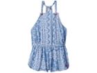 Roxy Kids Salt Memory Romper (big Kids) (blue Shadow/bandana Kids) Girl's Jumpsuit & Rompers One Piece