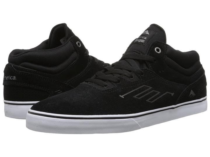 Emerica The Westgate Mid Vulc (black/white) Men's Skate Shoes
