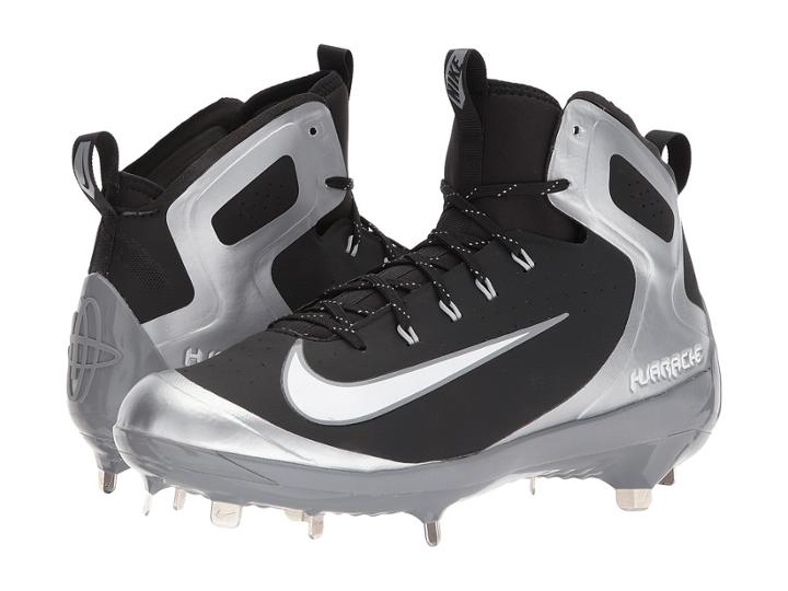 Nike Alpha Huarache Elite (wolf Grey/white/black/cool Grey) Men's Cleated Shoes
