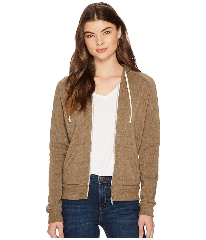 Alternative Adrian Hoodie (eco True Dark Olive) Women's Sweatshirt