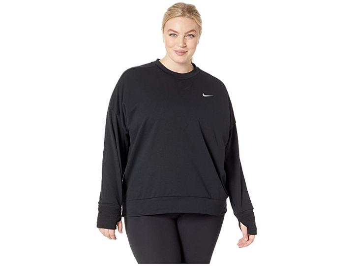 Nike Thermasphere Element Top (sizes 1x-3x) (black) Women's Long Sleeve Pullover