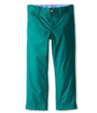 Lacoste Kids Cotton Gabardine Flat Front Chino (little Kids/big Kids) (dark Jungle Green) Boy's Casual Pants