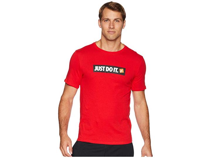 Nike Nsw Tee Hybrid 1 (university Red/white) Men's T Shirt