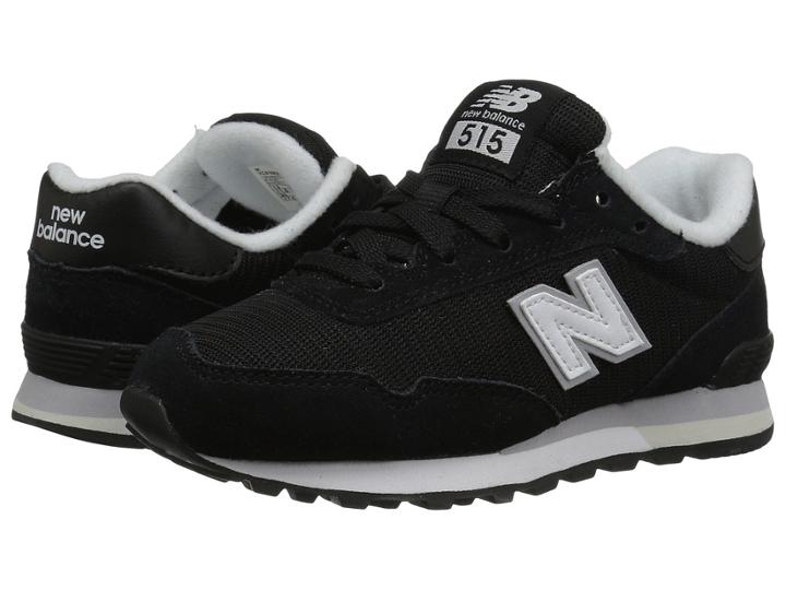 New Balance Kids Yc515v1 (little Kid/big Kid) (black/white) Boys Shoes