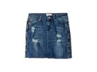Hudson Kids Side Laced Mini Skirt (big Kids) (malibu Blue) Girl's Skirt
