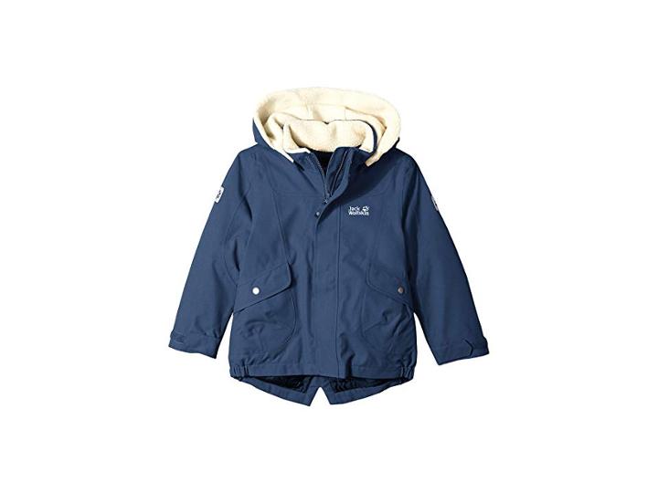 Jack Wolfskin Kids Great Bear Jacket (infant/toddler/little Kids/big Kids) (dark Sky) Girl's Coat