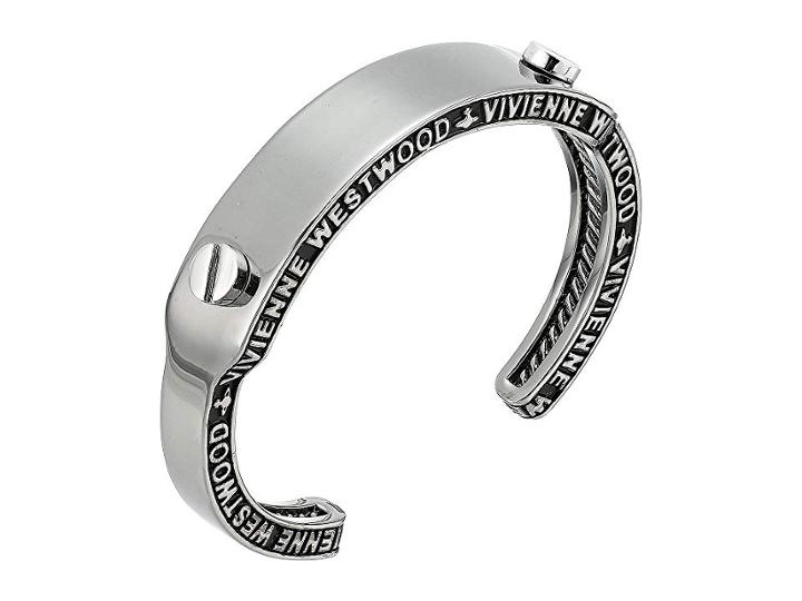 Vivienne Westwood Frederic Open Bangle (ruthenium/rhodium) Bracelet
