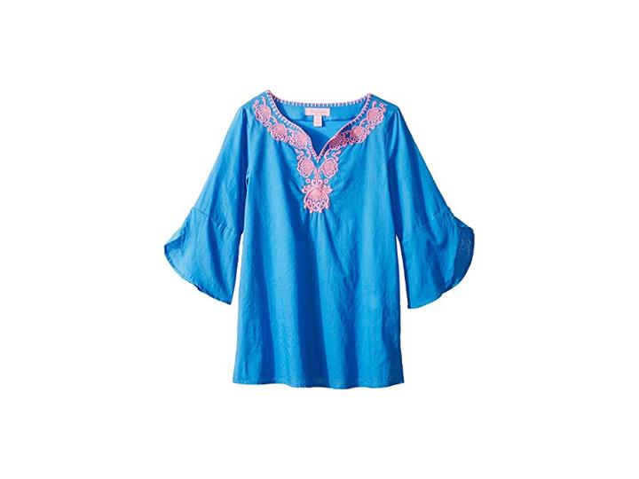 Lilly Pulitzer Kids Mini Piet Cover-up (toddler/little Kids/big Kids) (bennet Blue) Girl's Swimwear
