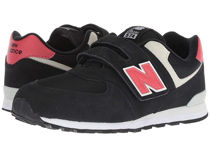 New Balance Kids Yv574v1 (little Kid/big Kid) (black/pomelo) Boys Shoes