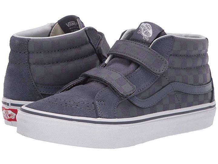 Vans Kids Sk8-mid Reissue V (little Kid/big Kid) ((checkerboard) Grisaille) Boys Shoes