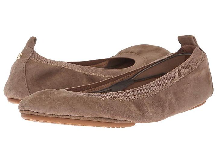 Yosi Samra Samara (stone Suede) Women's Flat Shoes