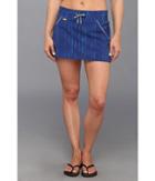 Lole Speed Skirt Lsw1021 (solidate Blue Broke Stripe) Women's Skirt