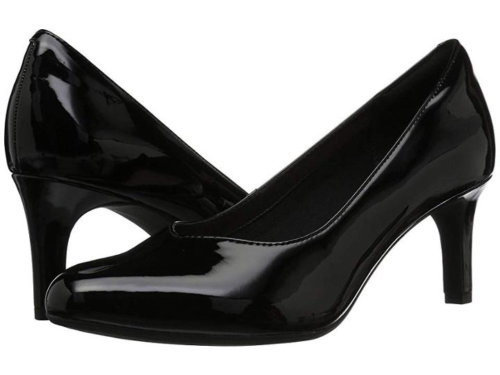 Clarks Dancer Nolin (black Synthetic Patent) Women's  Shoes