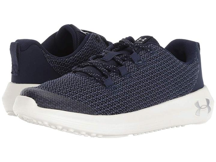 Under Armour Kids Ua Bps Ripple (little Kid) (midnight Navy/ivory/metallic Silver) Boys Shoes